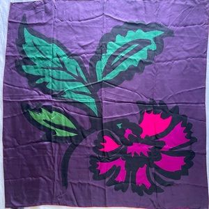 Burberry silk scarf 34.5” x 35.5”